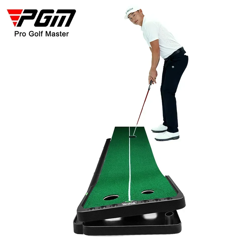 Golf Equipment Set - Pgm 3M 新しいゴルフパッティングマットゴルフパタートレーナー屋内調整可能なグリーンパターカーペット練習セットフェアウェイ
