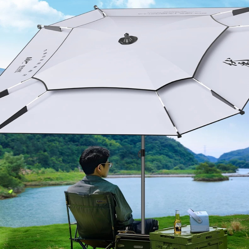 Golf Umbrella Large - 2026年型スクエアフィッシングアンブレラ 大型日よけパラソル アウトドアキャンプ用UVカット雨傘 ワイルドフィッシングキャノピーシェルター