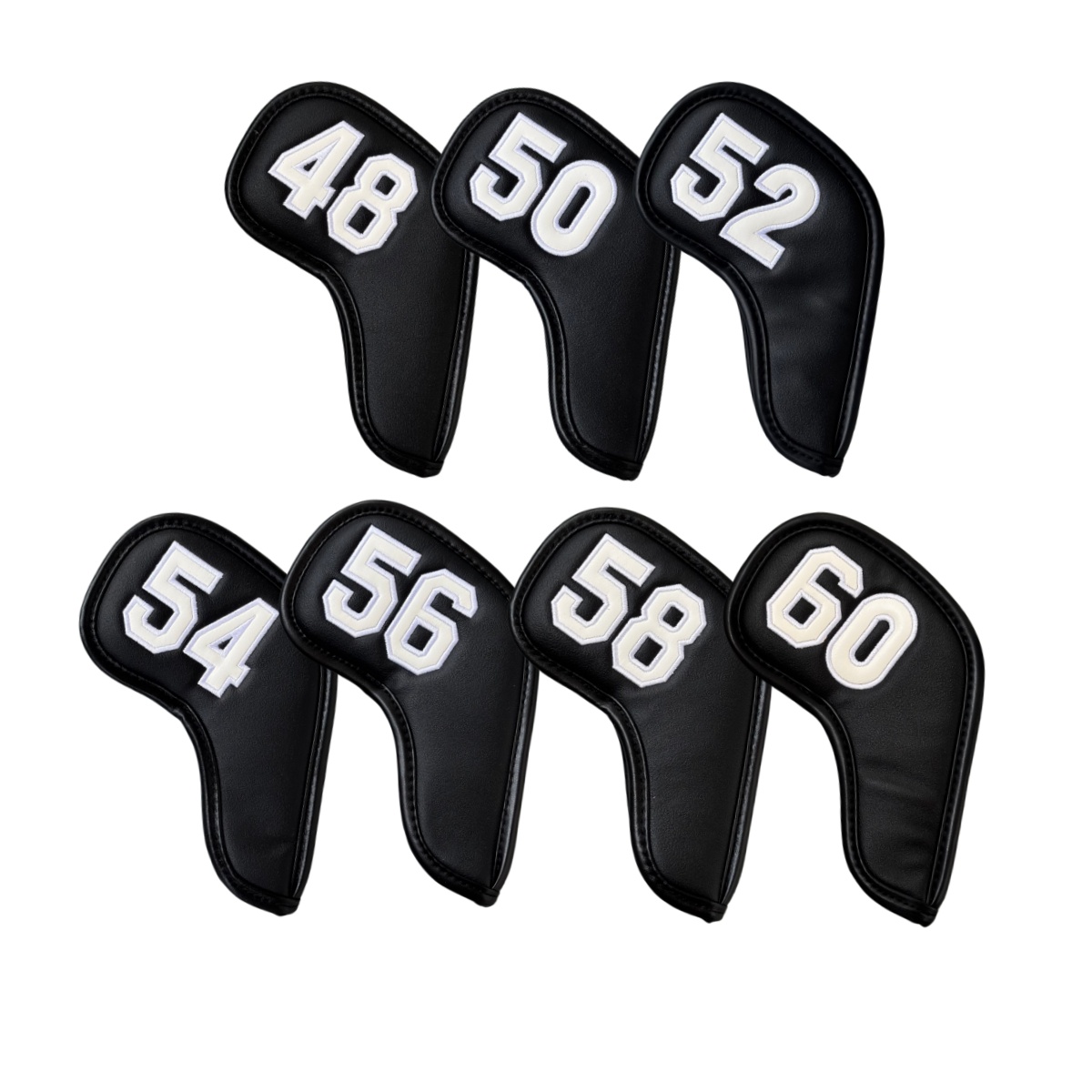 Golf Equipment Rack - PUレザー製 ゴルフアイアンクラブヘッドカバー 48 50 52 54