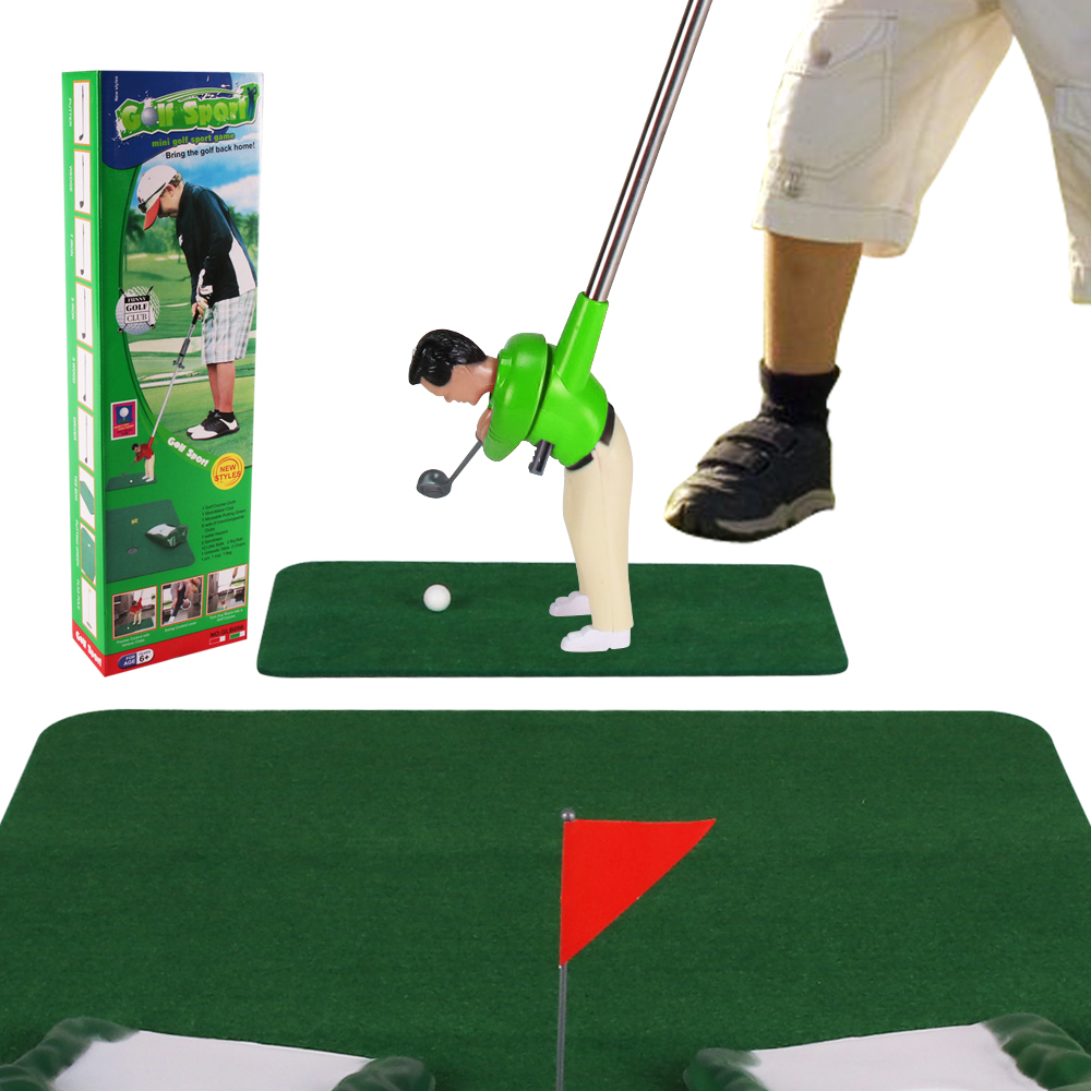 Golf Equipment Set - 子供のミニゴルフクラブ人形セット,屋内と屋外のポータブルおもちゃ,親子のインタラクティブなパーティーゲーム,誕生日プレゼント