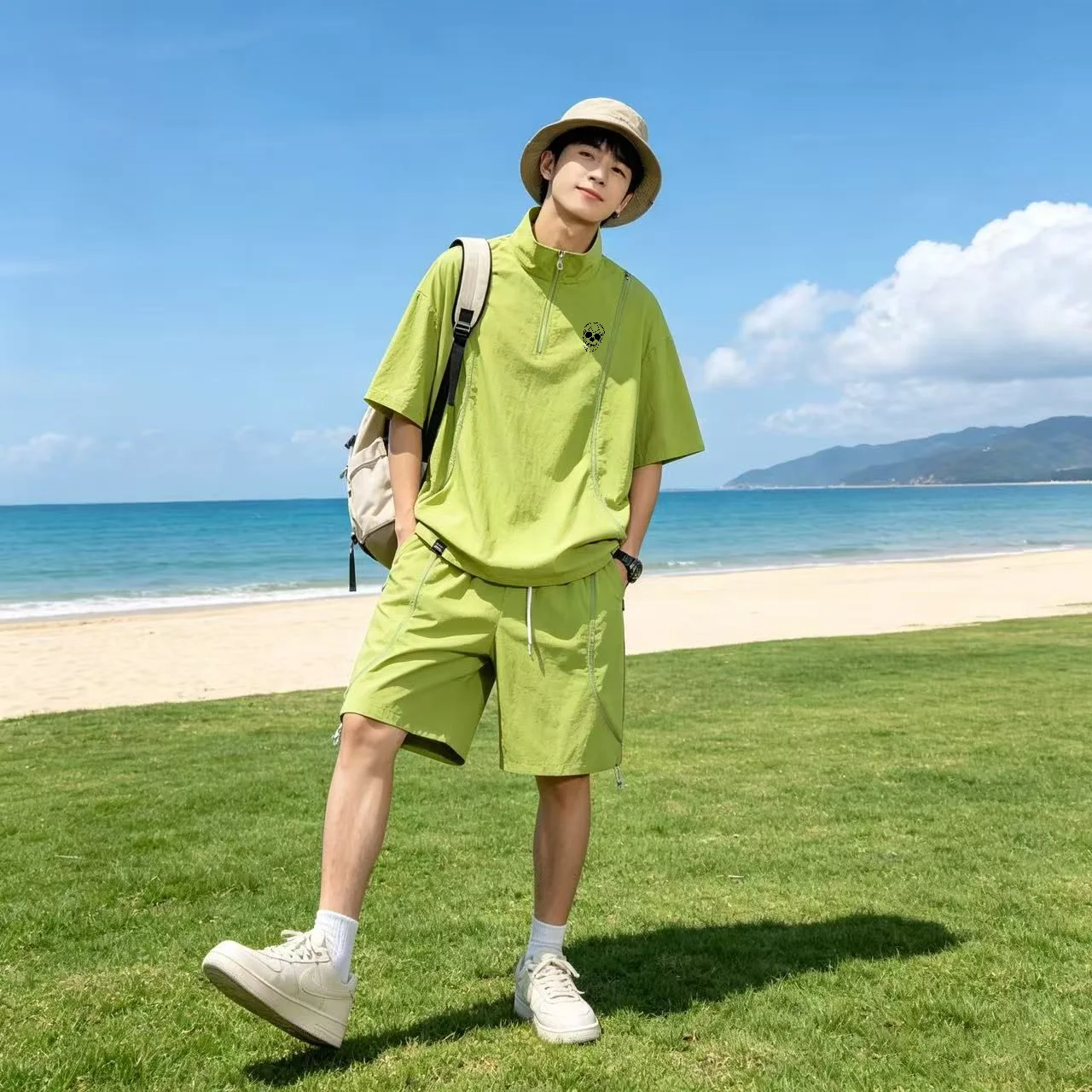 夏用男女兼用日焼け止めゴルフウェア カップル向けトップス＆シ - Golf Equipment Set のレビューと価格