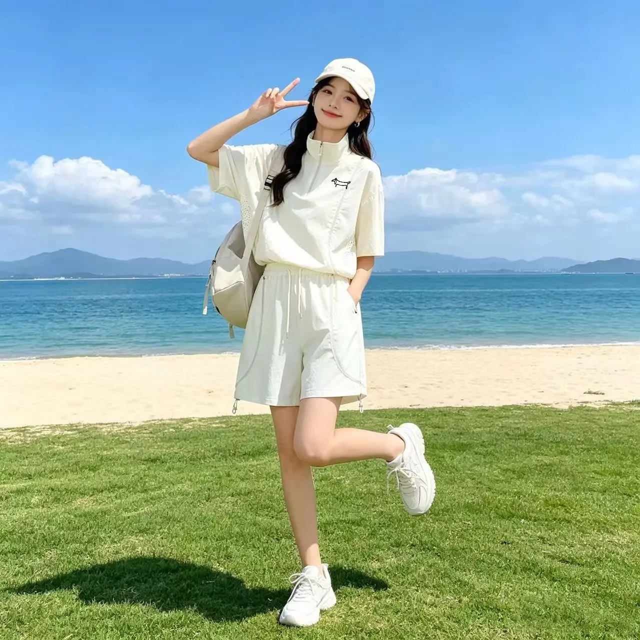 夏用男女兼用日焼け止めゴルフウェア カップル向けトップス＆シ - Golf Equipment Set のレビューと価格