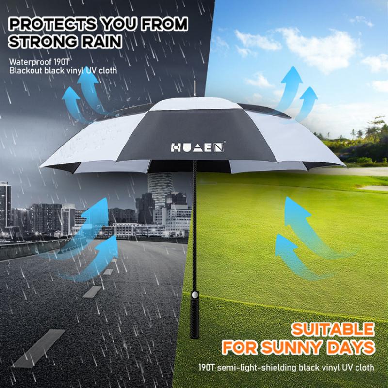 新しいゴルフ傘 晴雨兼用大型傘 カーボンファイバー 軽量 耐 - Golf Umbrella Large のレビューと価格