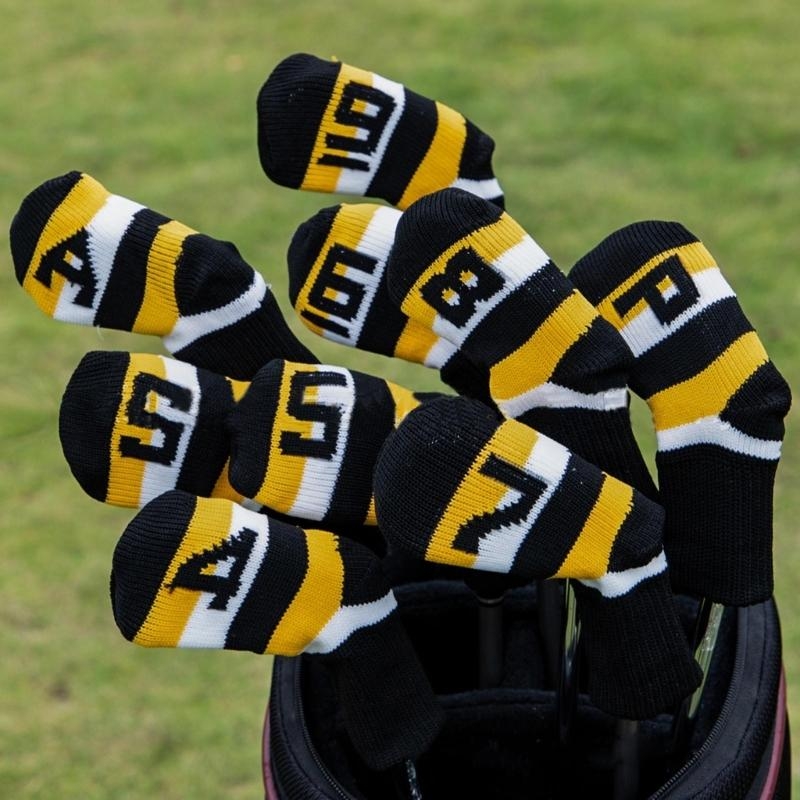 9 個ゴルフアイアンヘッドカバーゴルフパターゴルフアイアンヘ - Golf Equipment Set のレビューと価格