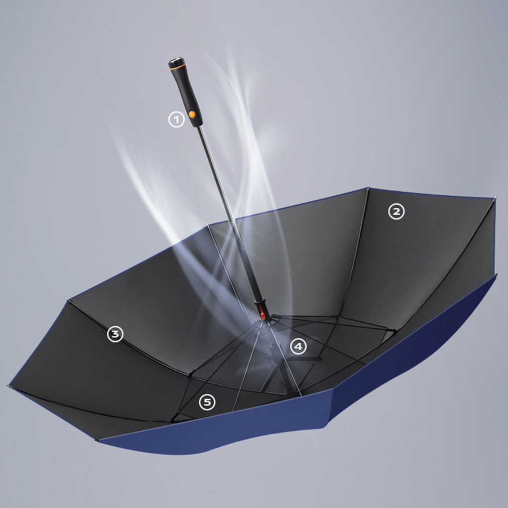 선풍기우산 大型ファン傘 100% UV 遮断パラソル 風と - Golf Umbrella Large のレビューと価格