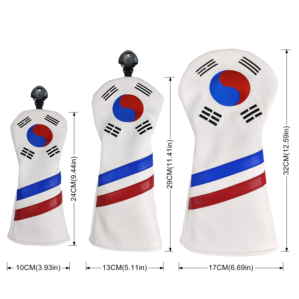 韓国愛国ゴルフヘッドカバーセット - ユニークなデザインのア - Golf Equipment Set のレビューと価格