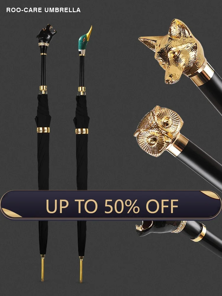 大型ロングハンドル傘 シルバーヘッドスカル クリエイティブ日 - Golf Umbrella Large のレビューと価格