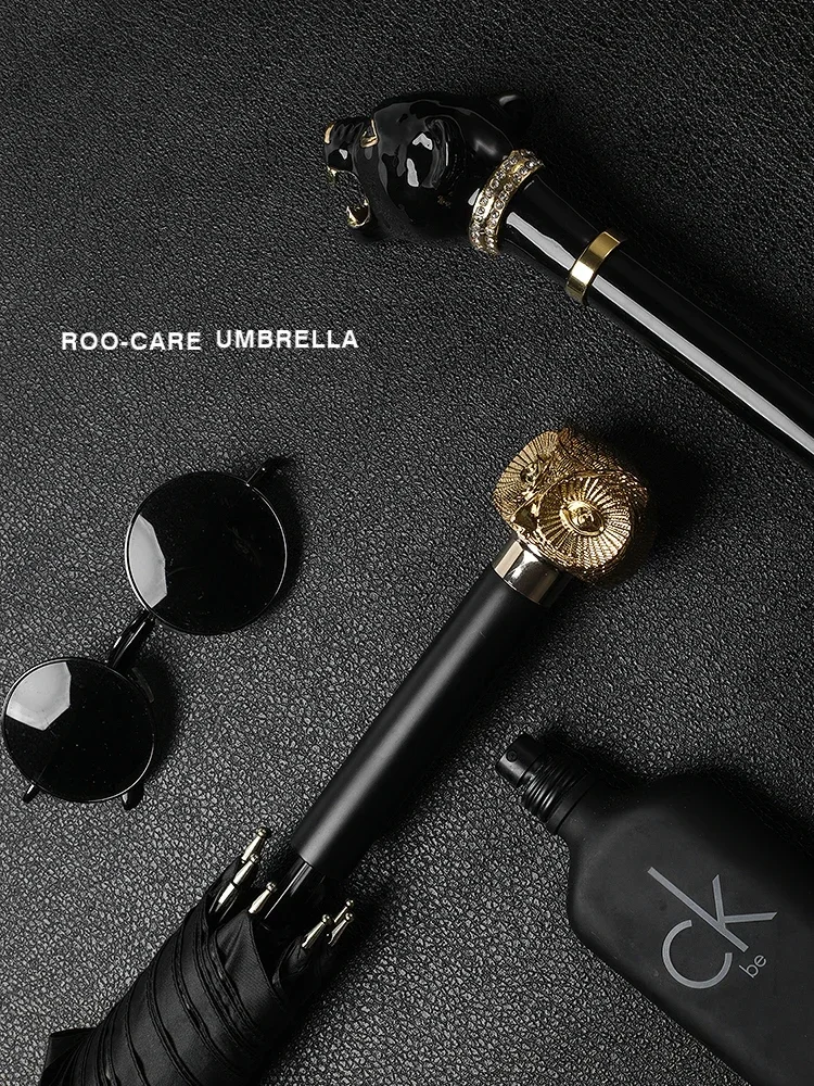 大型ロングハンドル傘 シルバーヘッドスカル クリエイティブ日 - Golf Umbrella Large のレビューと価格