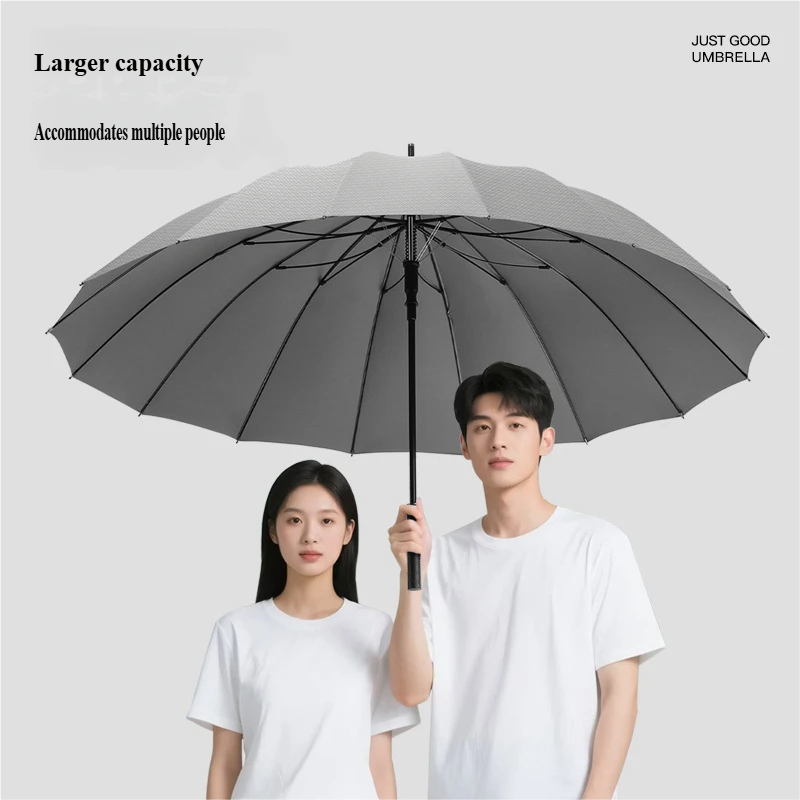 16本骨自動開閉式カーボンファイバーストレート傘、特大ロング - Golf Umbrella Large のレビューと価格