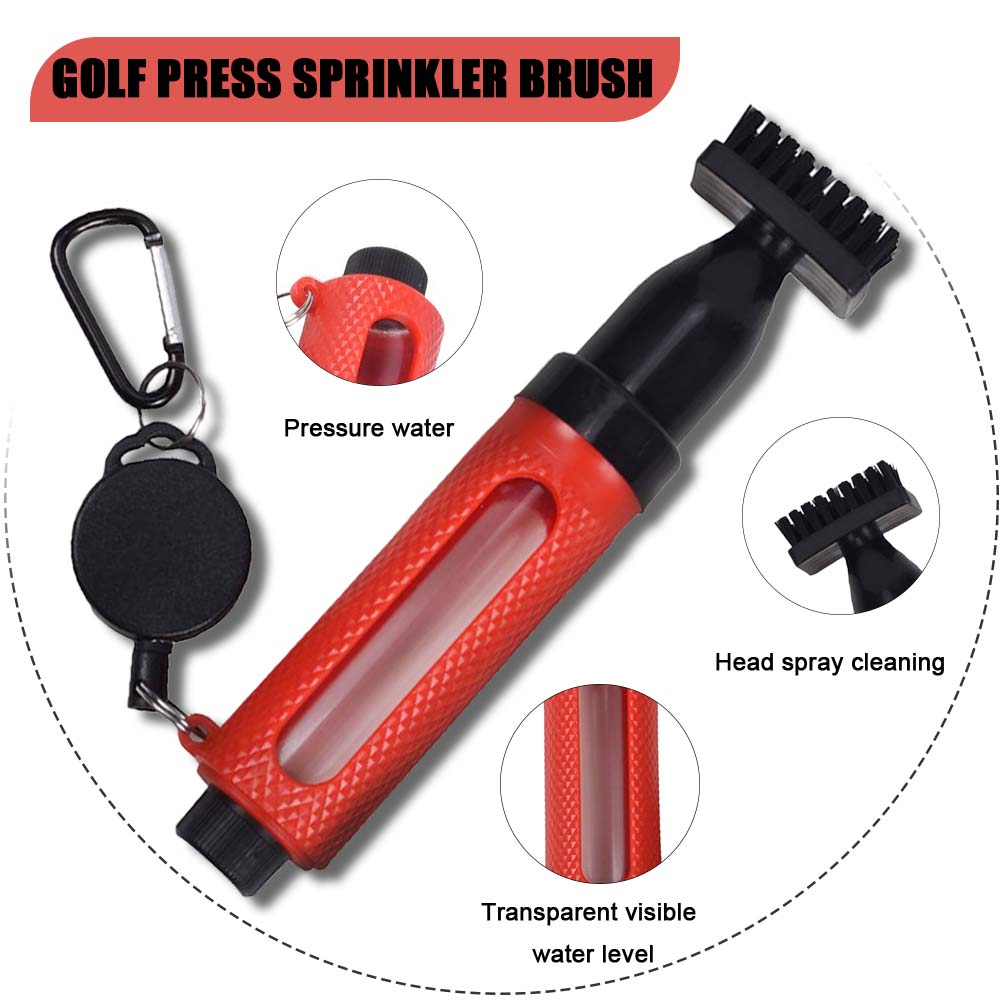ゴルフクラブクリーニングブラシ フック付き ポータブル圧力水 - Golf Equipment Indoor のレビューと価格