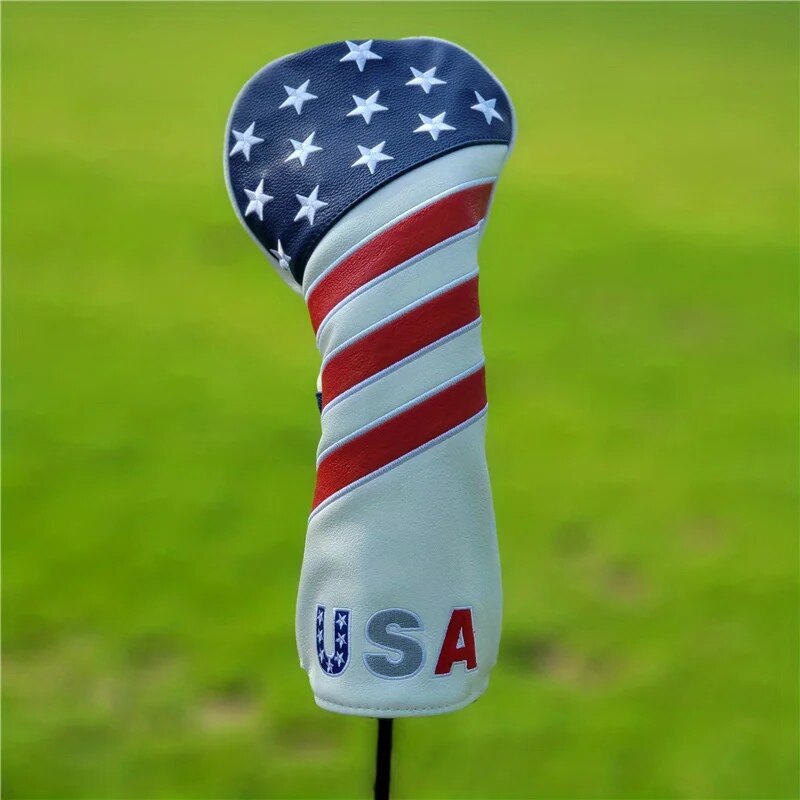 愛国的なゴルフクラブヘッドカバーセット - 耐久性のあるPU - Golf Equipment Set のレビューと価格