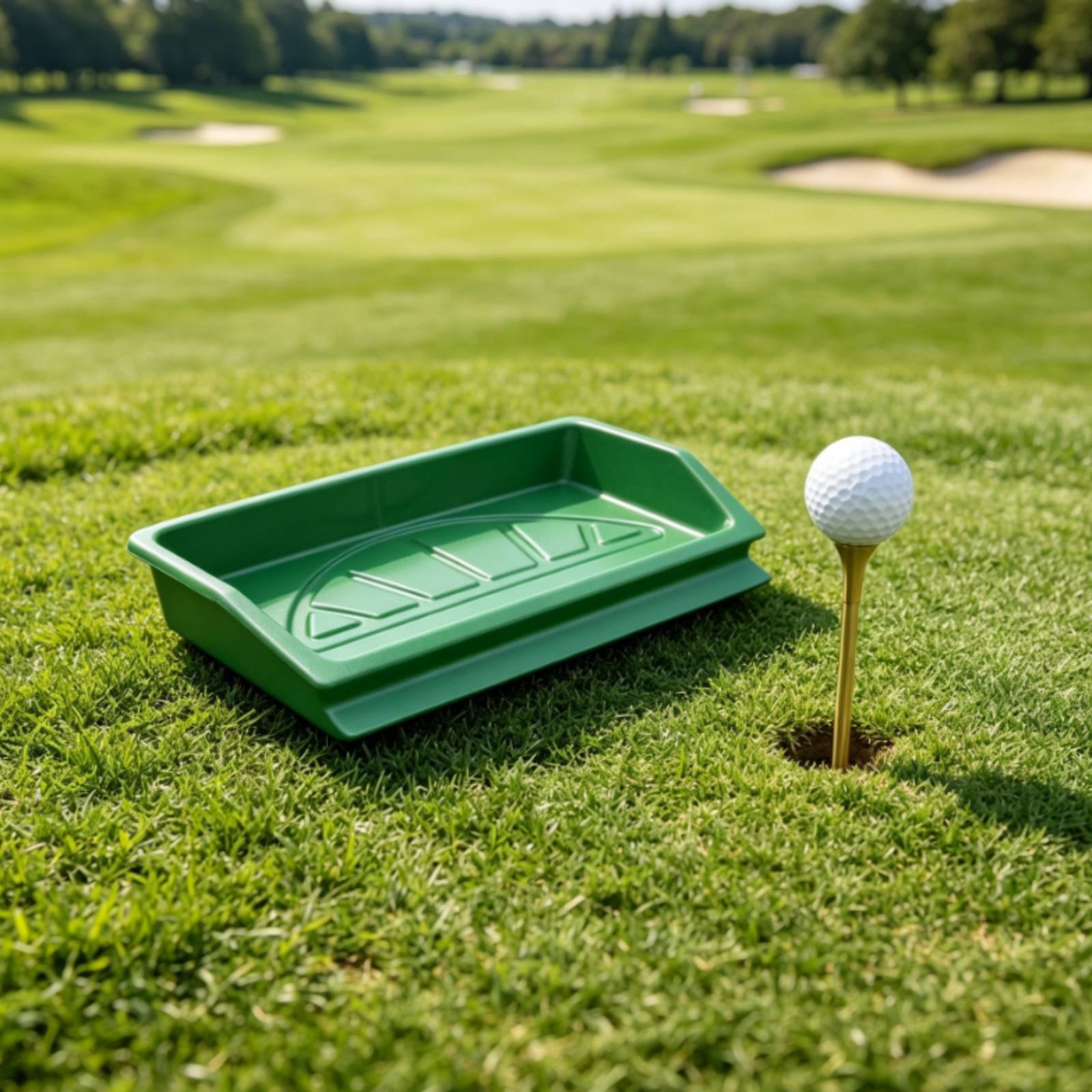ABSゴルフティートレイ 頑丈なゴルフティーボックス ボール - Golf Equipment Indoor のレビューと価格