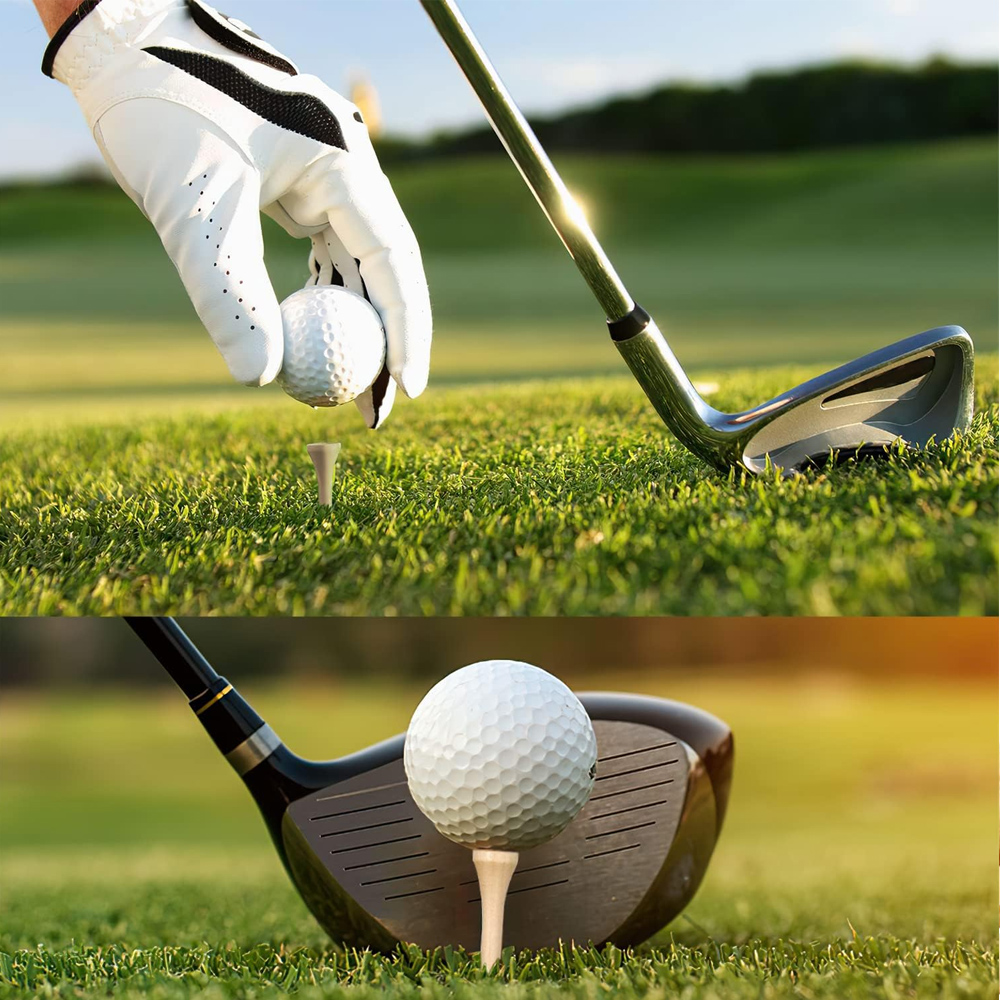 50 ピース/セット木製ゴルフティーティー交換練習場ヒッティ - Golf Equipment Set のレビューと価格