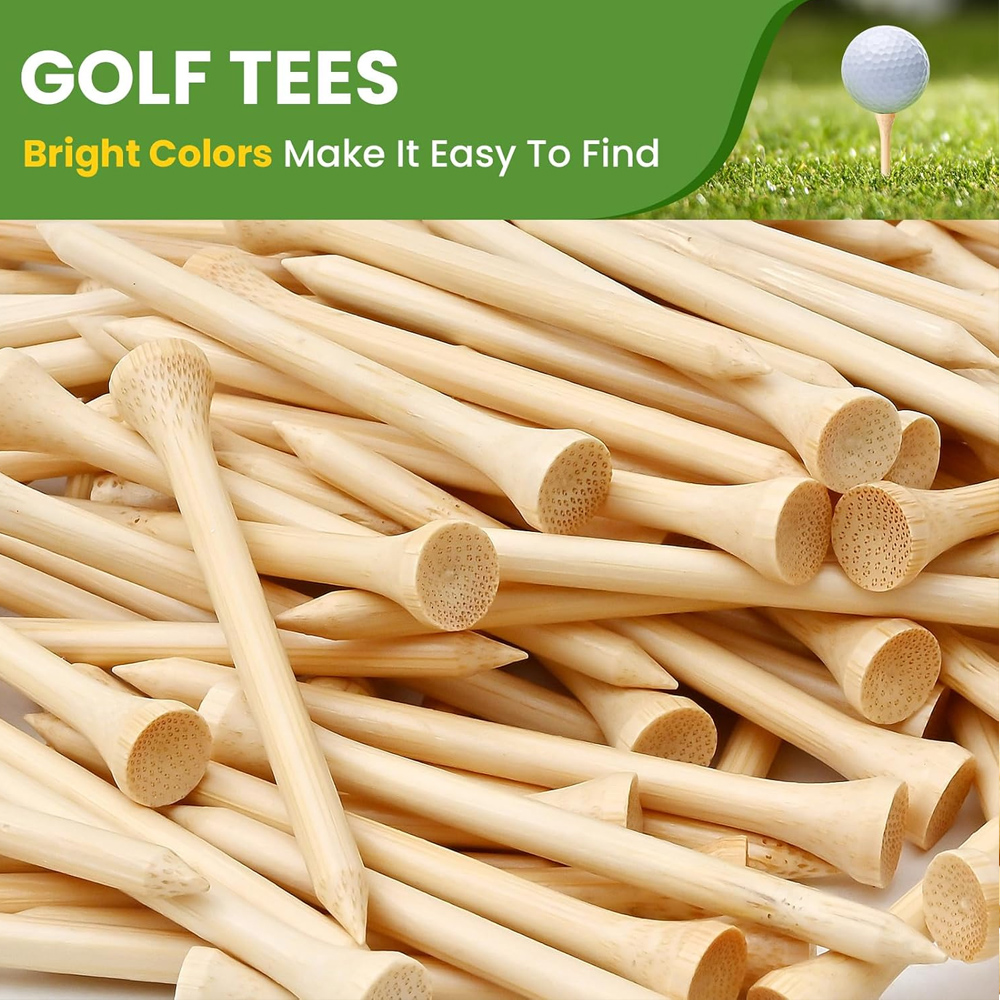 50 ピース/セット木製ゴルフティーティー交換練習場ヒッティ - Golf Equipment Set のレビューと価格