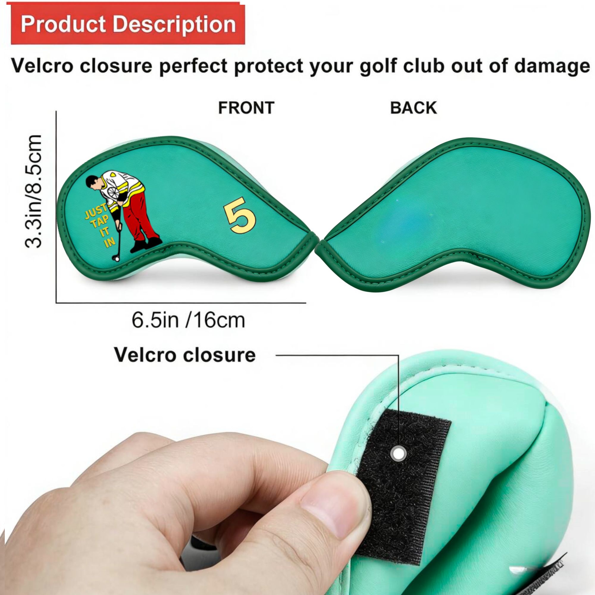 面白いカートンデザインのゴルフアイアンカバー9個、ゴルフクラ - Golf Equipment Rack のレビューと価格