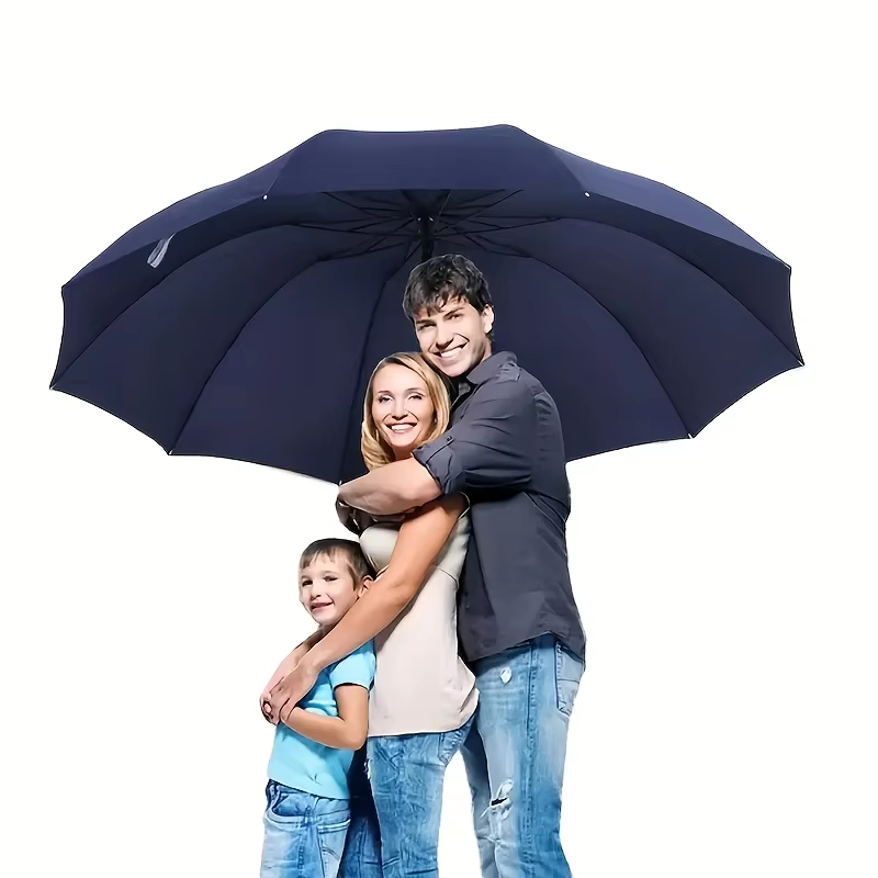 大型耐風UVカット傘 ビジネスギフト 自動開閉式折りたたみ傘 - Golf Umbrella Large のレビューと価格